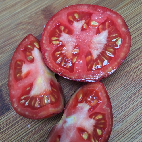 Sliced Indigo Rose Tomato